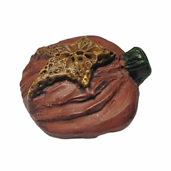 Primitive Pumpkin Brooch - Picture 2 of 3